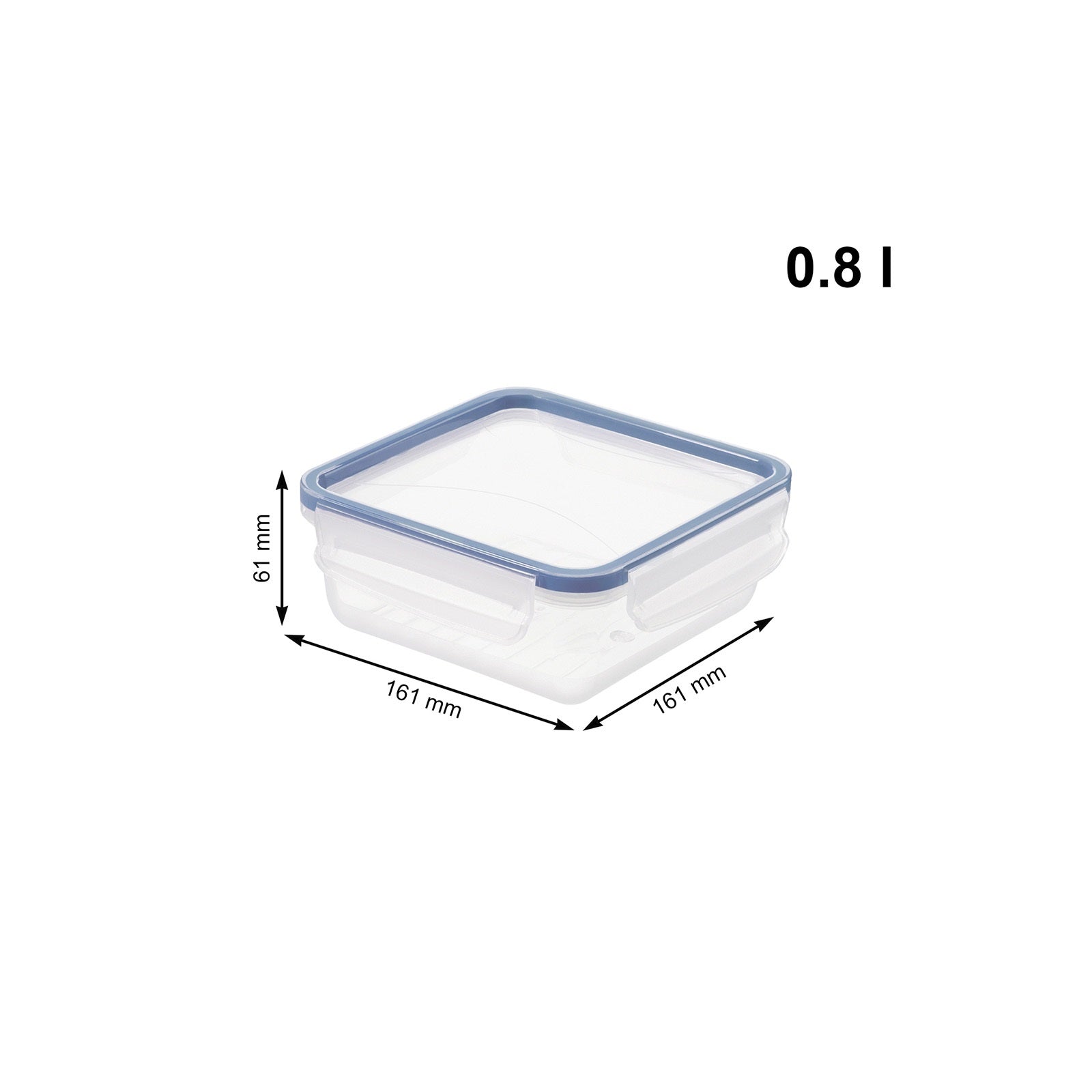 Rotho Clic and Lock Food Keeper 0.8 L