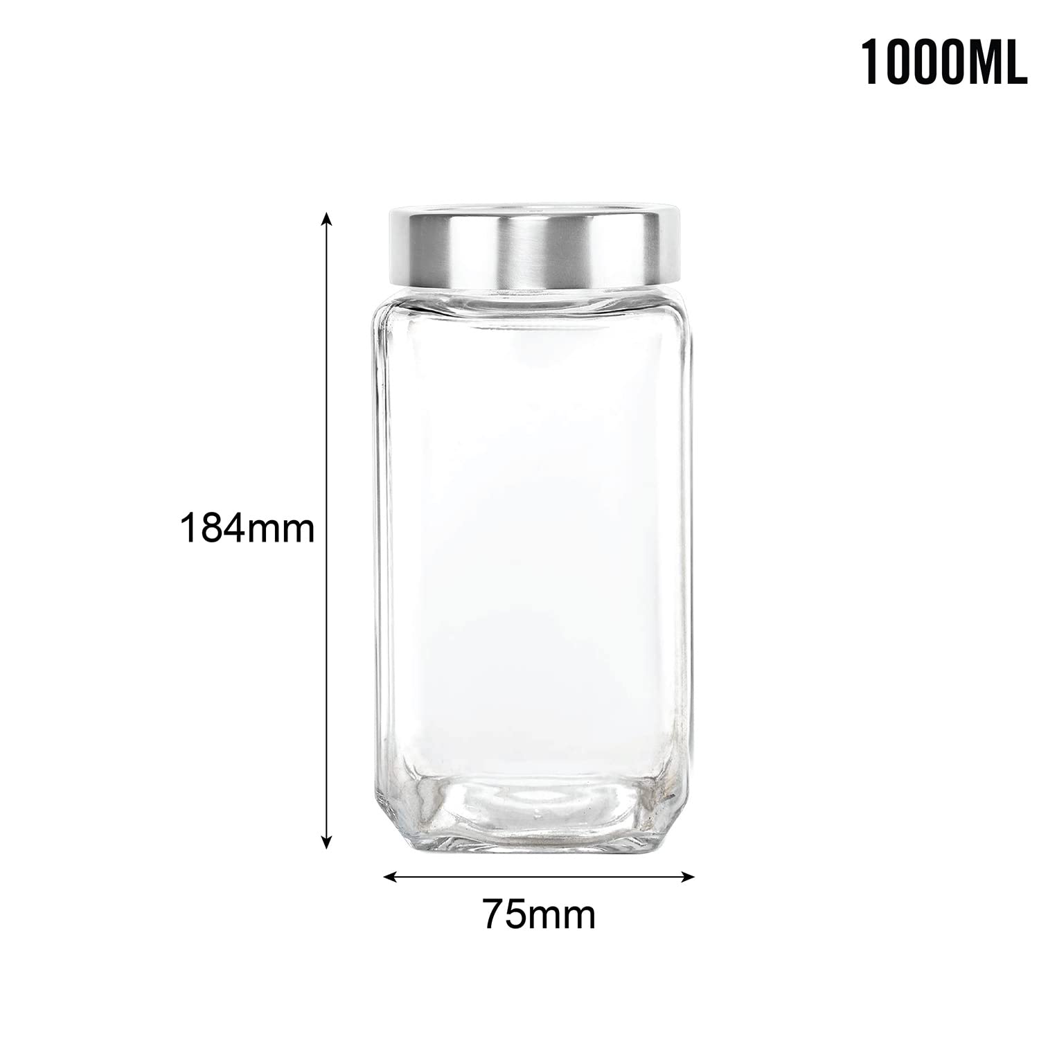 Cello Fresh Qube Jar 1000 ml