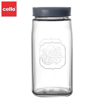 Cello Classic Canister Jar 1 L – Grey Cover