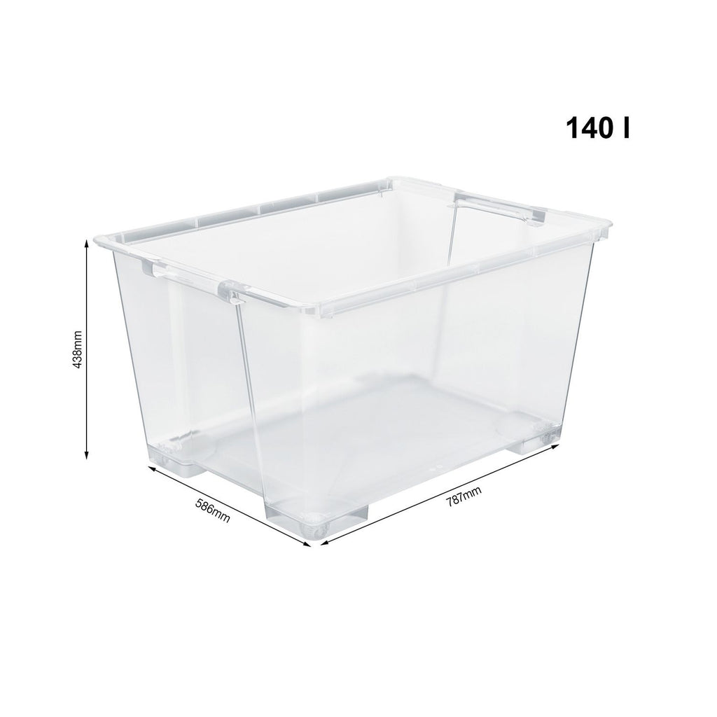 Rotho Evo Storage Box 140 L with Wheels
