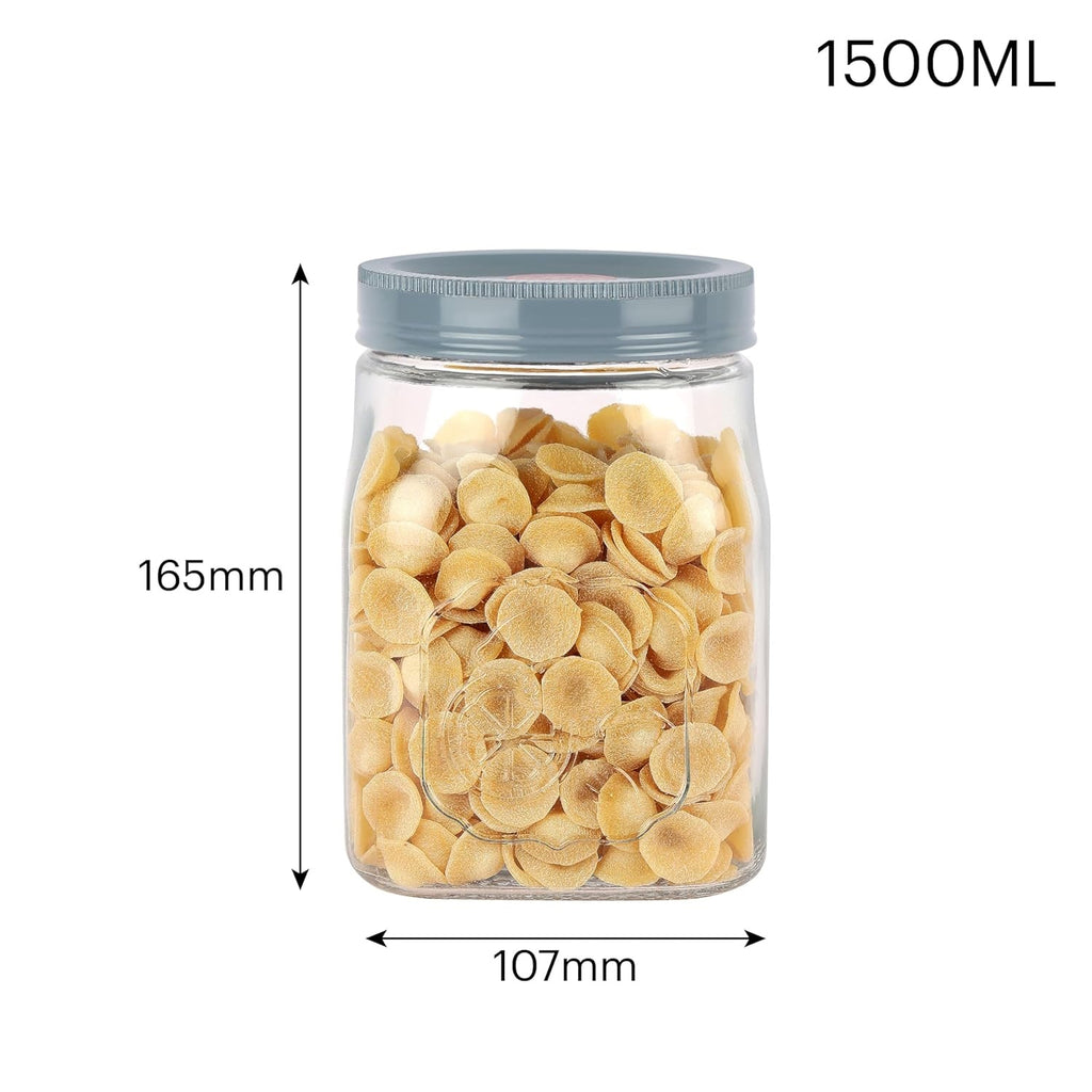 Cello Classic Canister Jar 1.5 L – Grey Cover