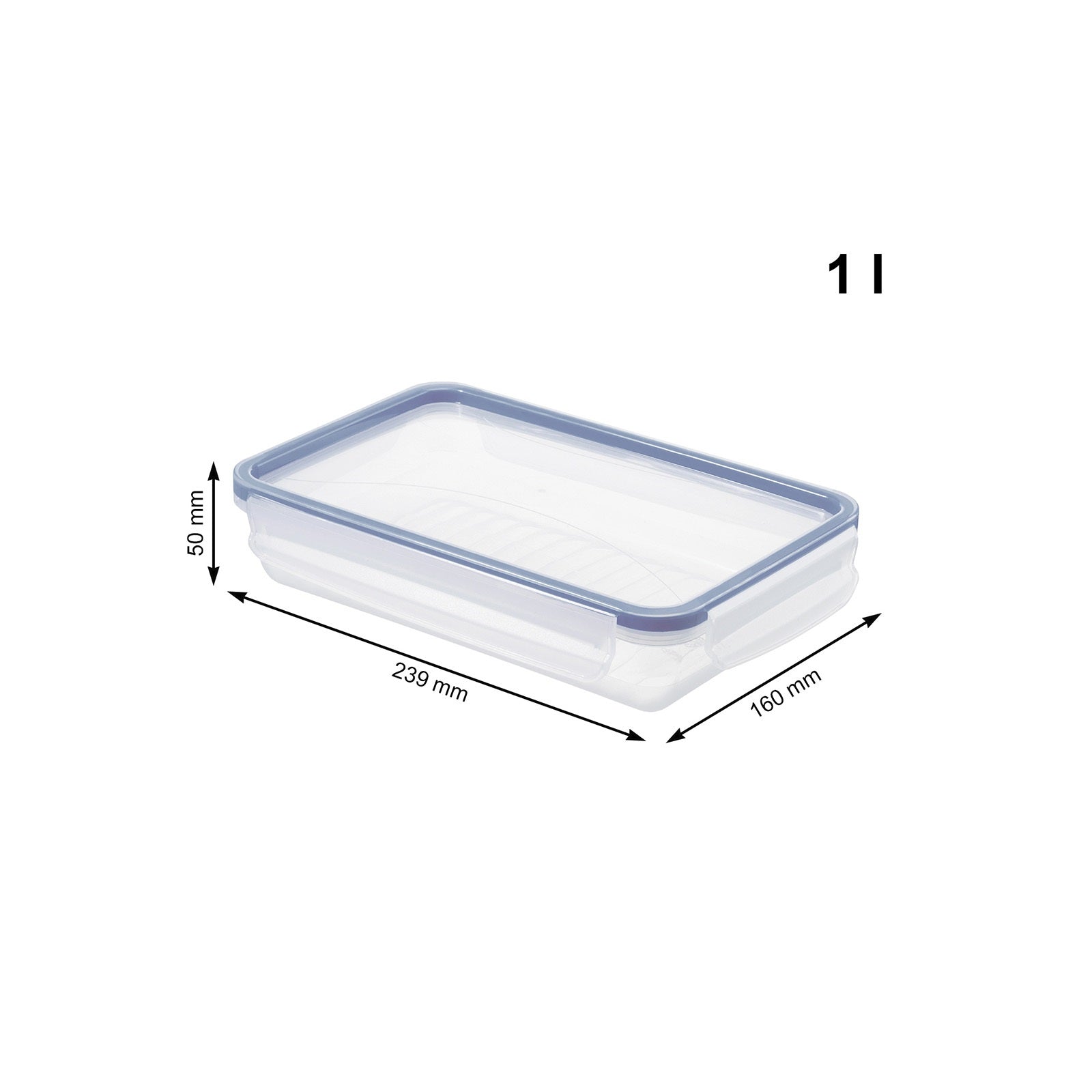 Rotho Clic and Lock Food Keeper 1 L