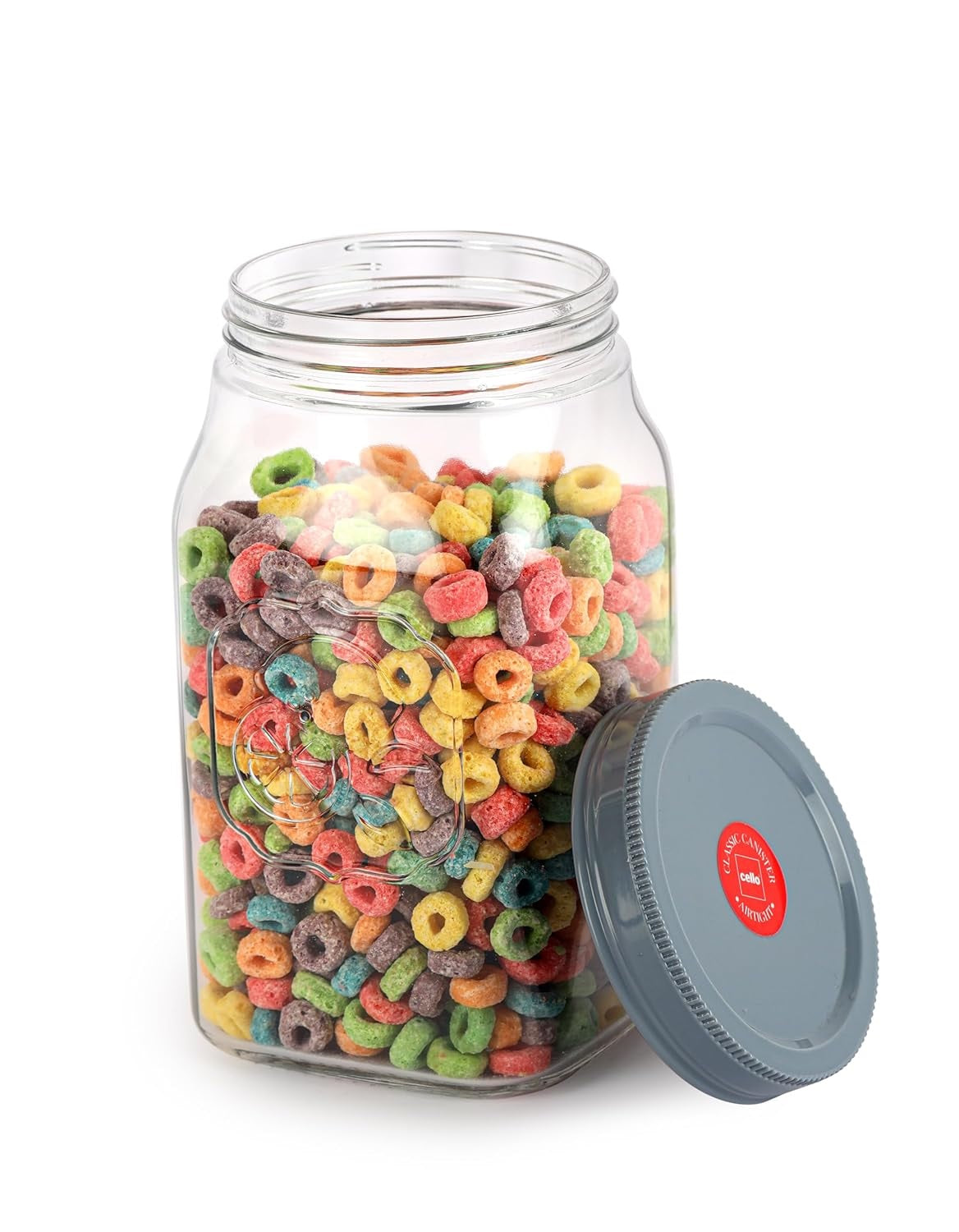 Cello Classic Canister Jar 2 L - Grey Cover