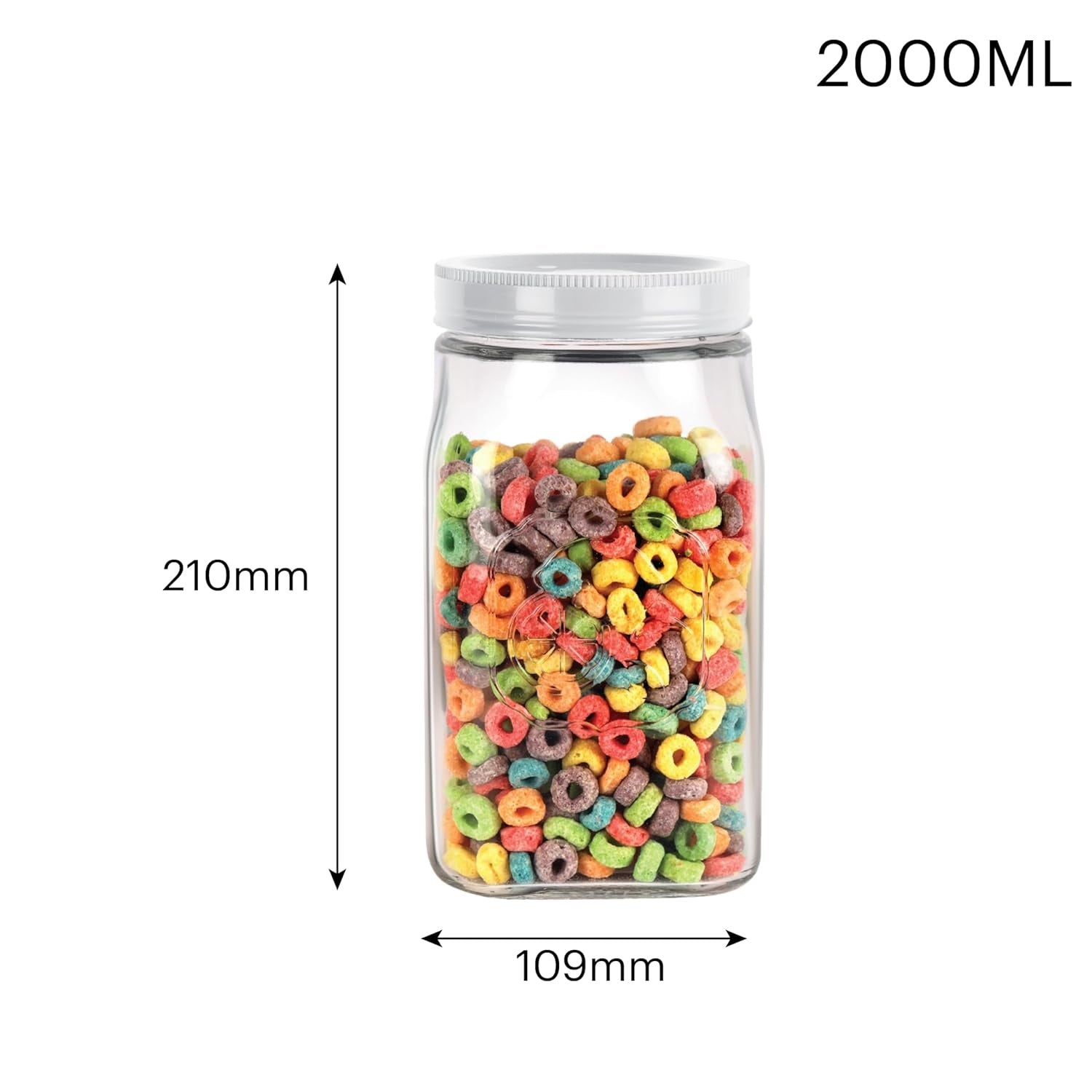 Cello Classic Canister Jar 2 L - White Cover