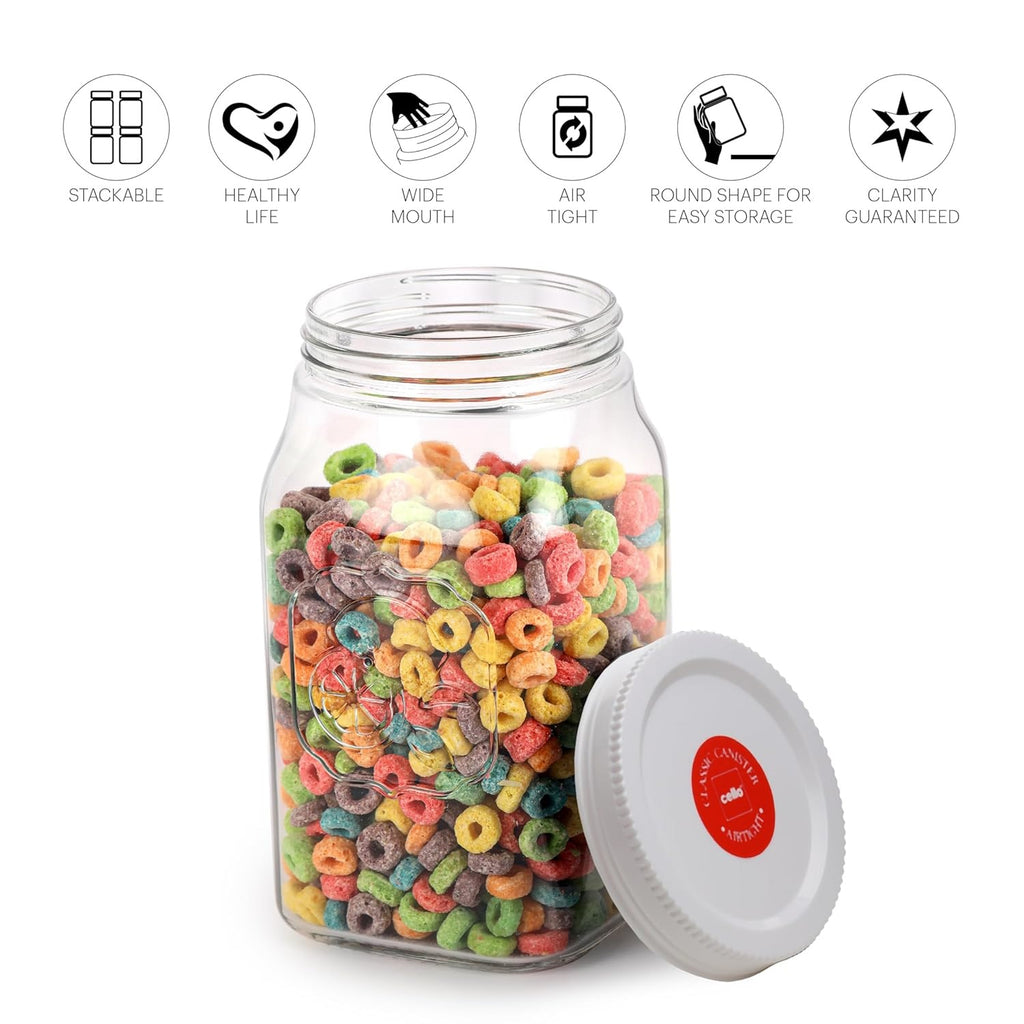 Cello Classic Canister Jar 2 L - White Cover