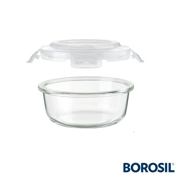 Borosil Klip-N-Store Round 240 ml