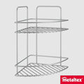 Metaltex 2 Tier Corner Shelf - Reflex