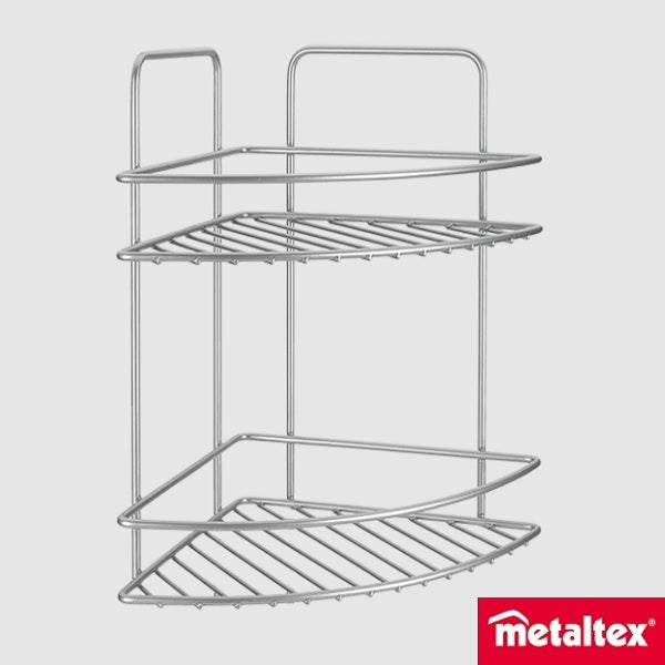 Metaltex 2 Tier Corner Shelf - Reflex