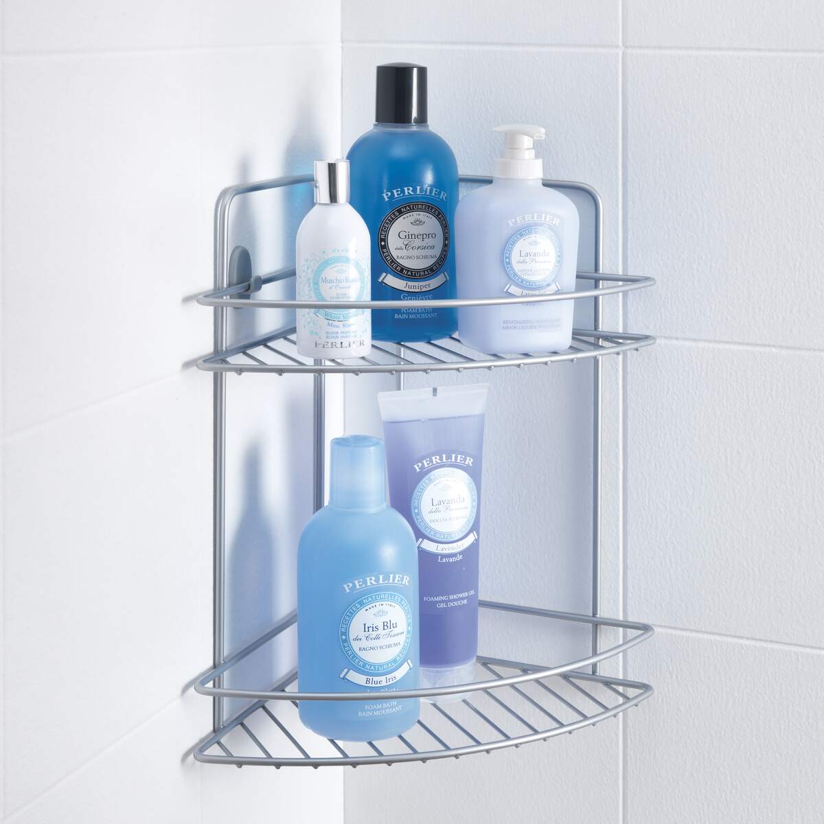 Metaltex 2 Tier Corner Shelf - Reflex