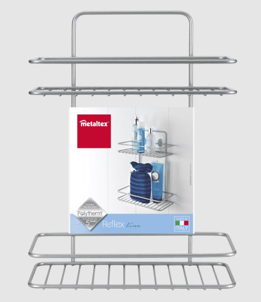 Metaltex 2 Tier Rectangular Shelf - Reflex