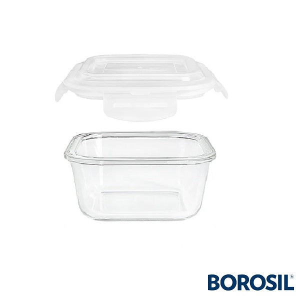 Borosil Klip-N-Store Square 320 ml