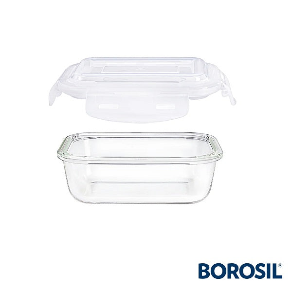 Borosil Klip-N-Store Rectangular 370 ml