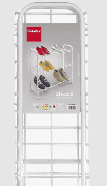 Metaltex 3 Tier Shoe Rack