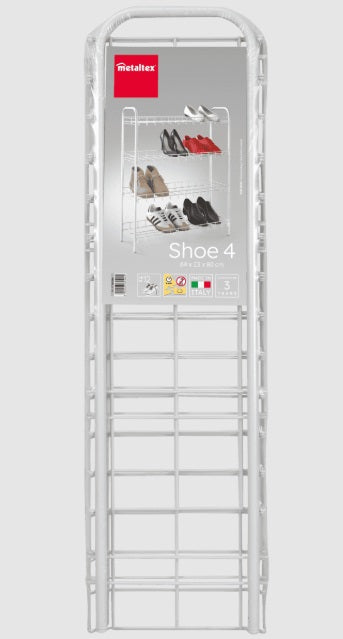 Metaltex 4 Tier Shoe Rack