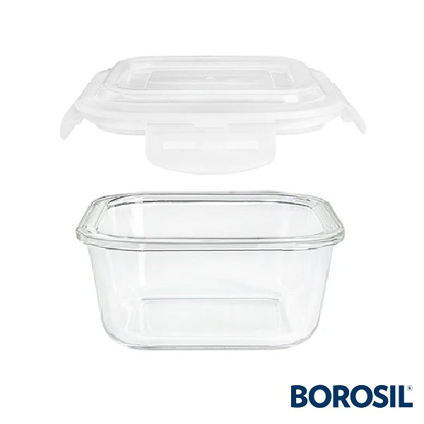 Borosil Klip-N-Store Square 800 ml
