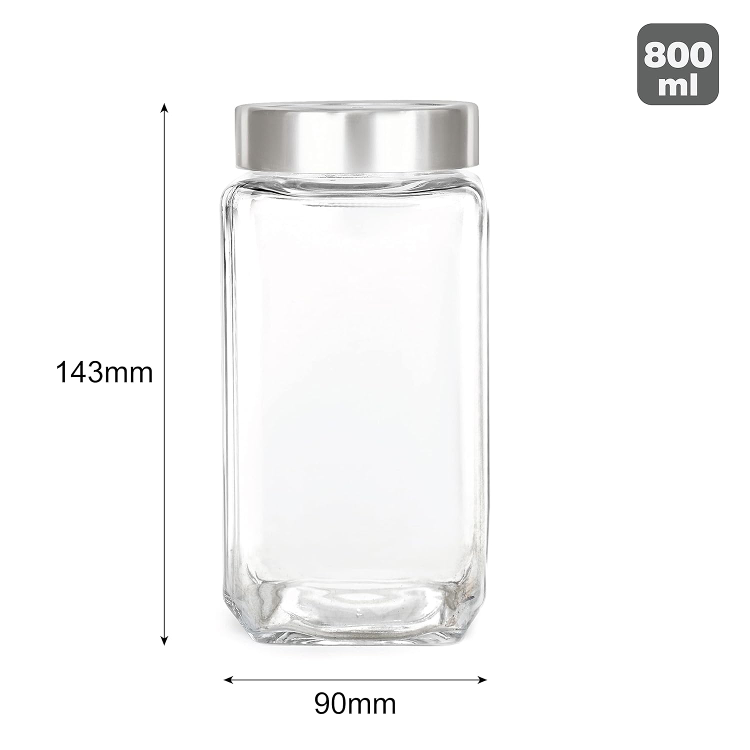 Cello Fresh Qube Jar 800 ml
