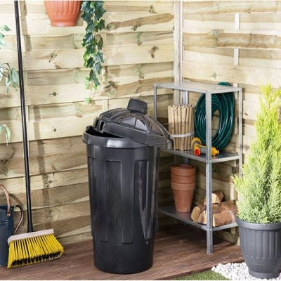 Wham Dustbin 80L Black
