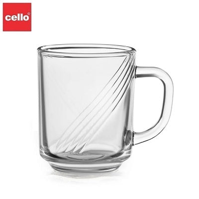 Cello Aurus Swirl Glass Mug 245 ml