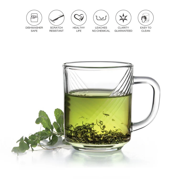 Cello Aurus Swirl Glass Mug 245 ml