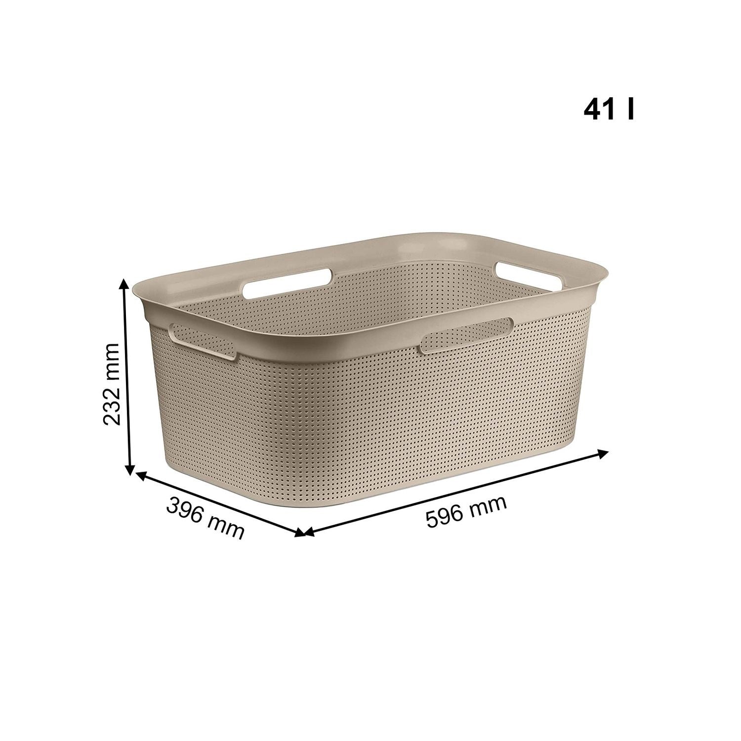Rotho Brisen Laundry Basket 41 L – Beige