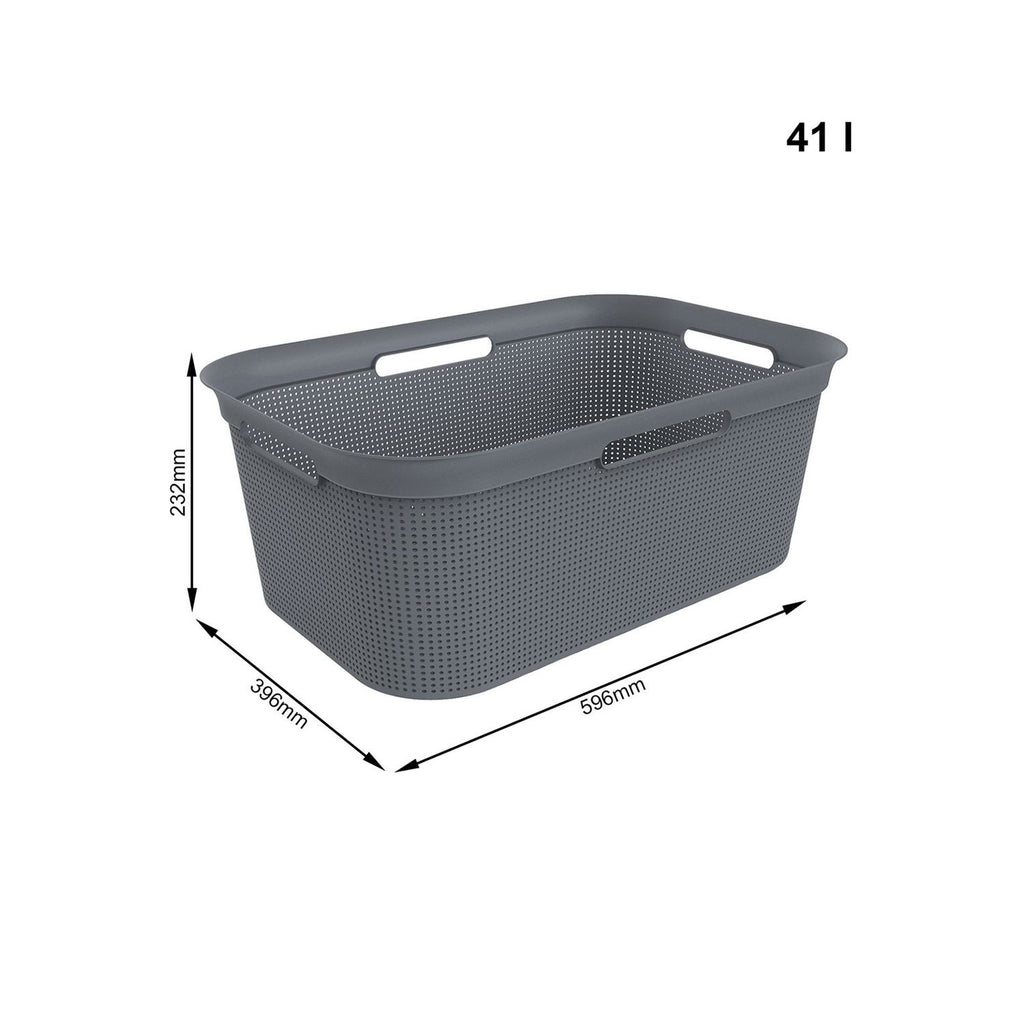Rotho Brisen Laundry Basket 41 L – Grey