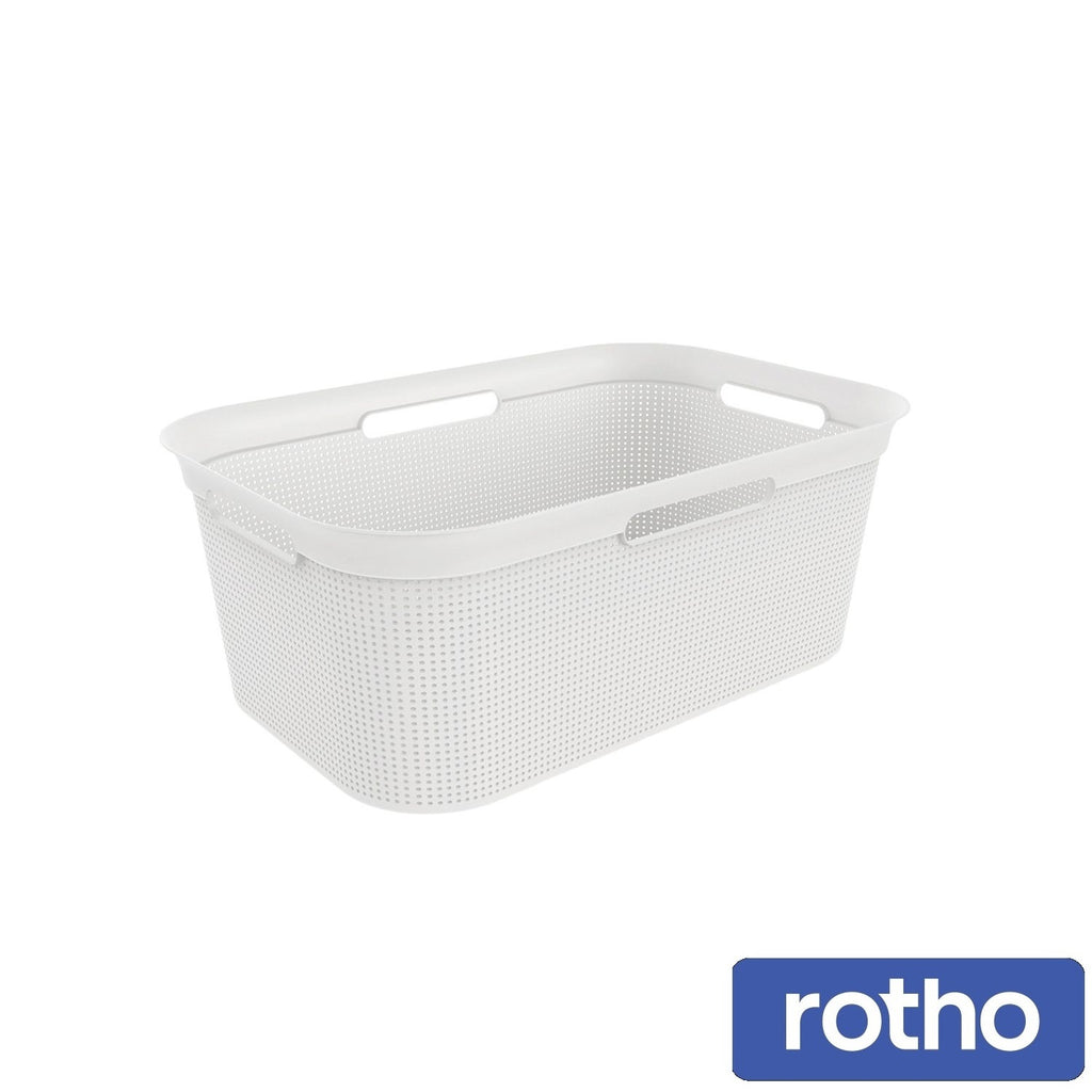 Rotho Brisen Laundry Basket 41 L – White