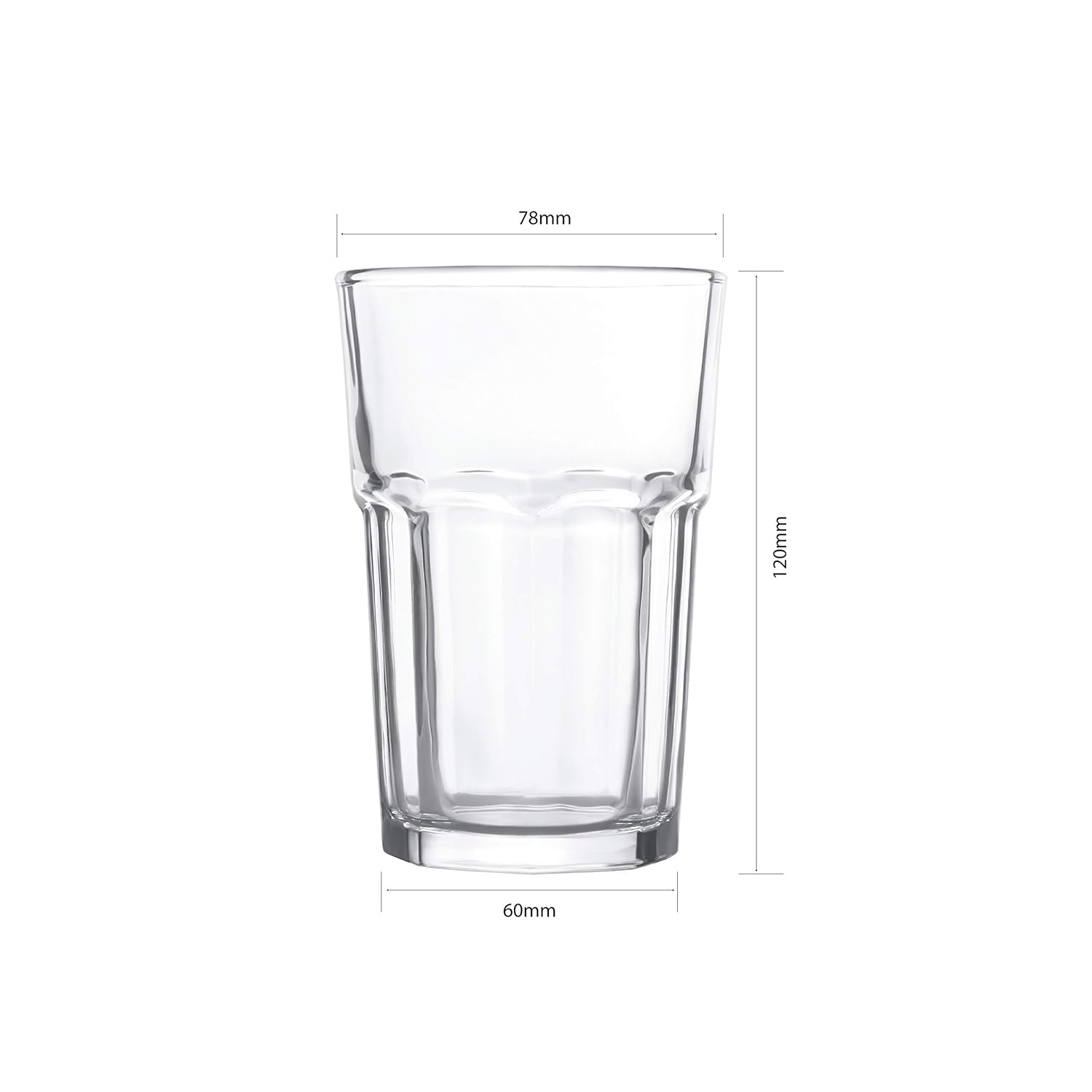 Cello Bello High Ball Glass Tumbler 300 ml - 6 pcs