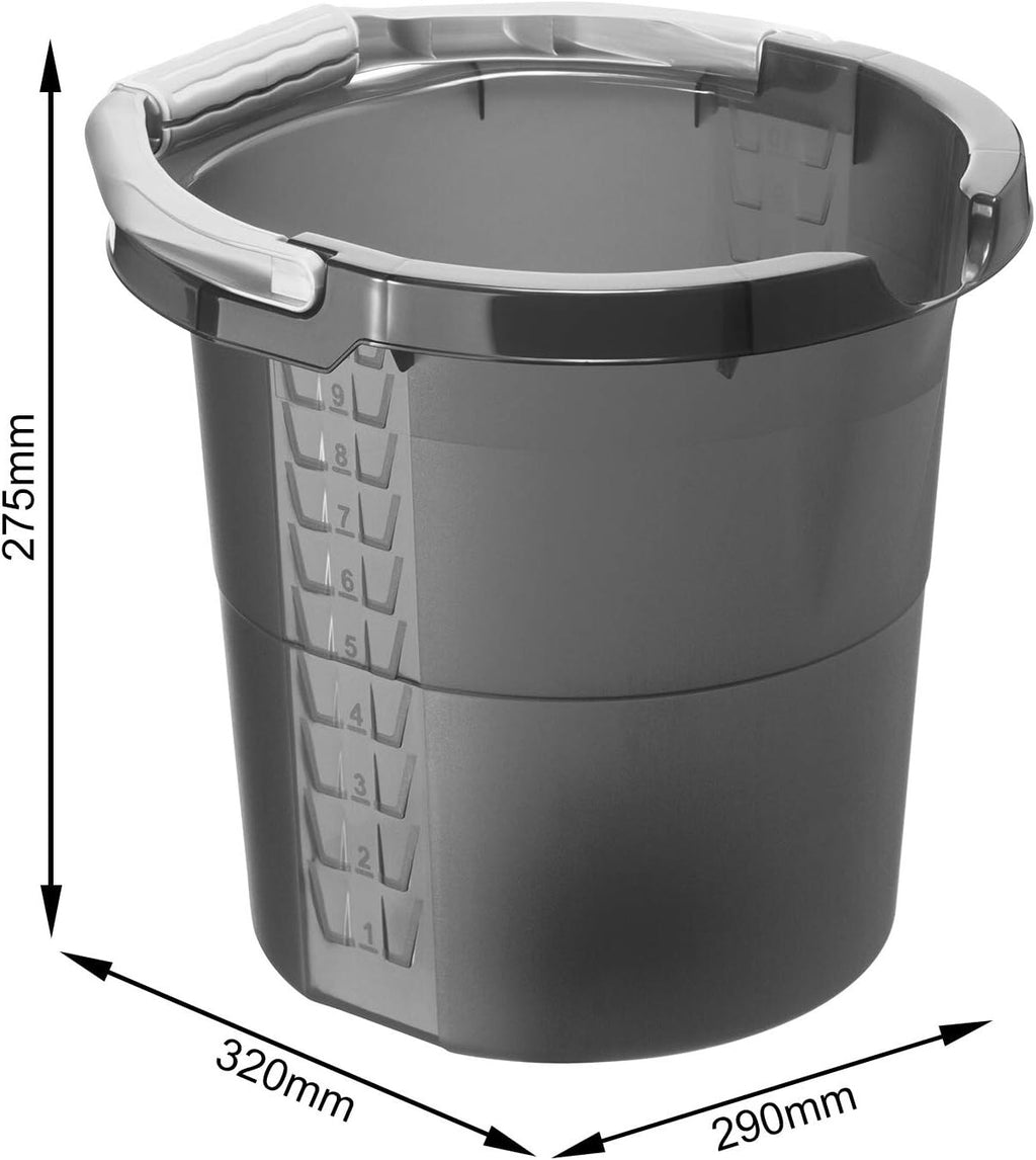 Rotho Daily Bucket 10L – Grey