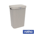 Rotho Country Laundry Hamper 55 L – Beige