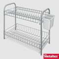 Metaltex Doubletex 2 Tier Dish Drainer