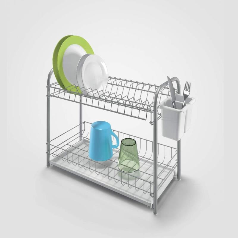 Metaltex Doubletex 2 Tier Dish Drainer