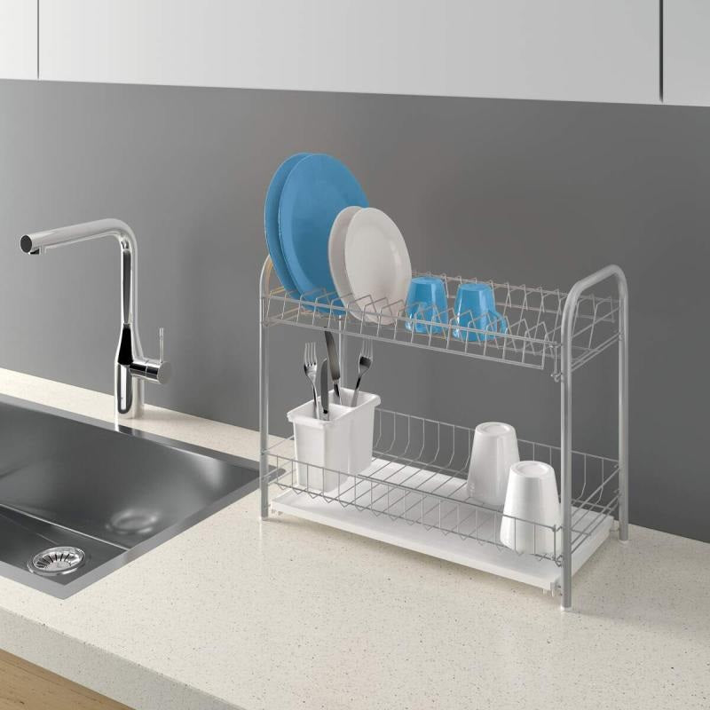 Metaltex Doubletex 2 Tier Dish Drainer