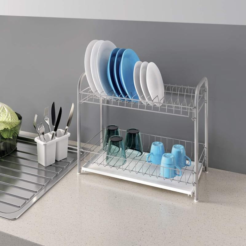 Metaltex Doubletex 2 Tier Dish Drainer