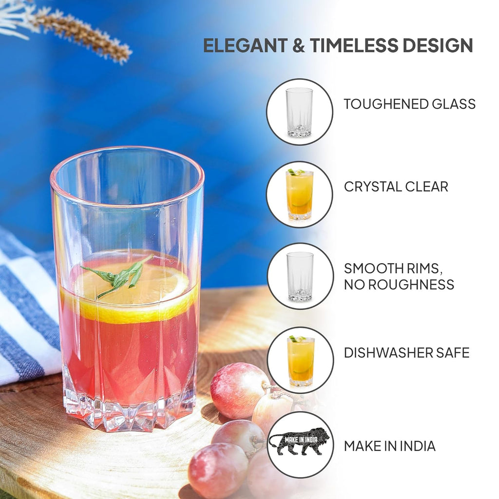 Cello Estonia Glass Tumbler 310ml - 6 pcs