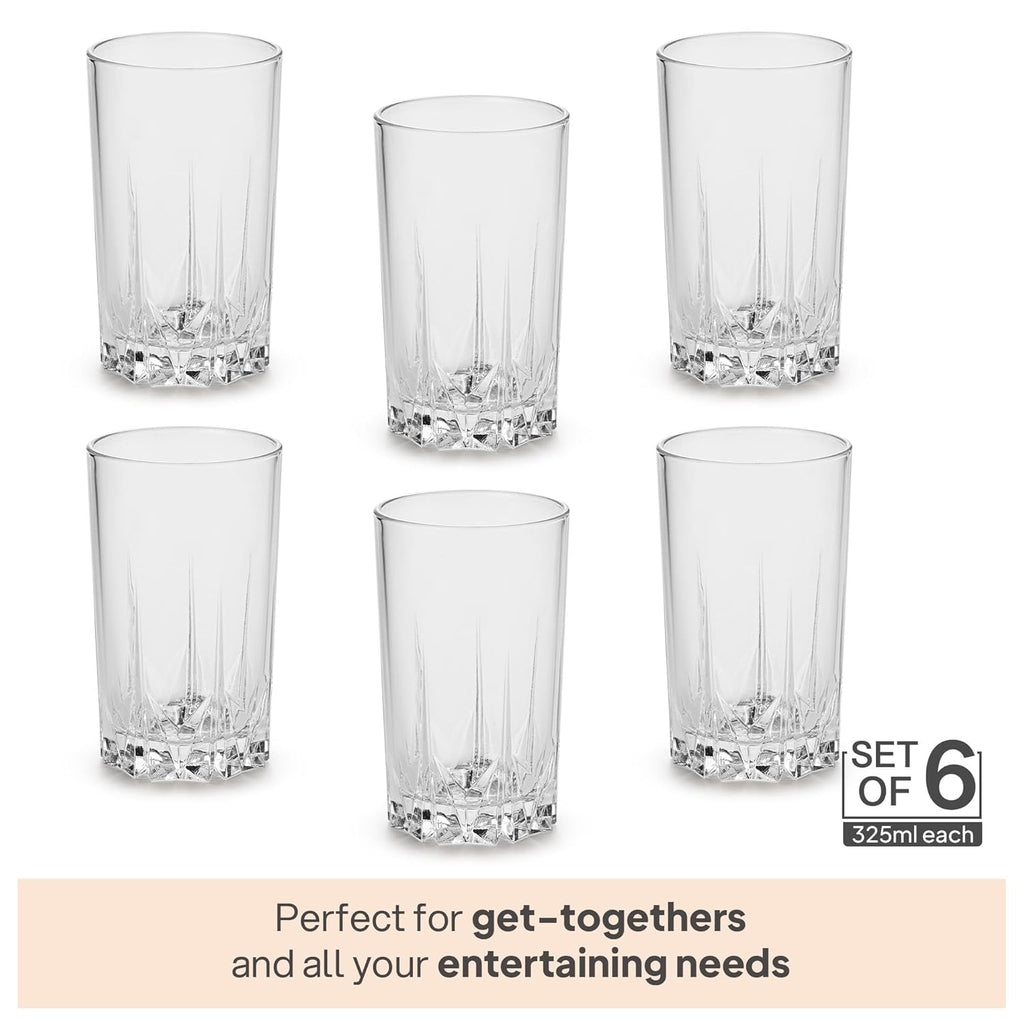 Cello Estonia Glass Tumbler 310ml - 6 pcs