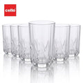 Cello GEM Highball Glass Tumbler 300 ml – 6 PCS Set