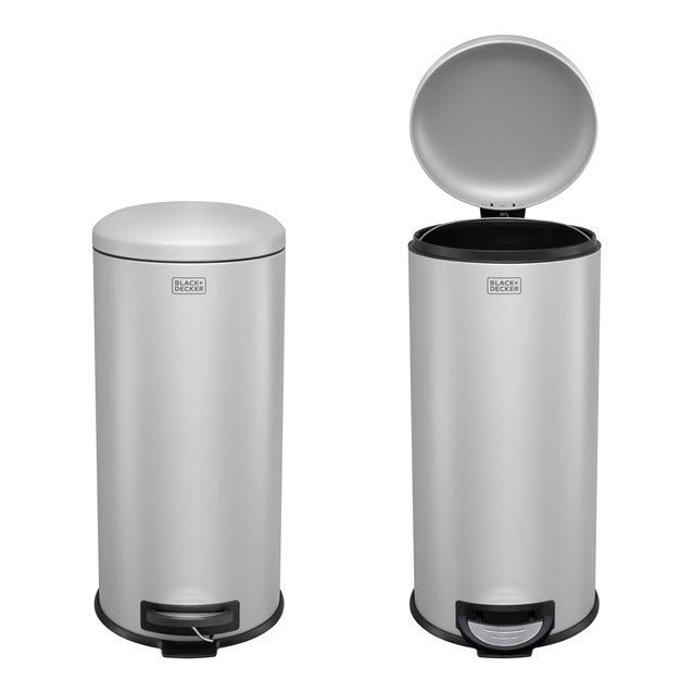 Black and Decker 30 L Dome Bin - Grey