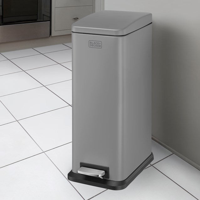 Black and Decker 20 L Slim Bin - Grey