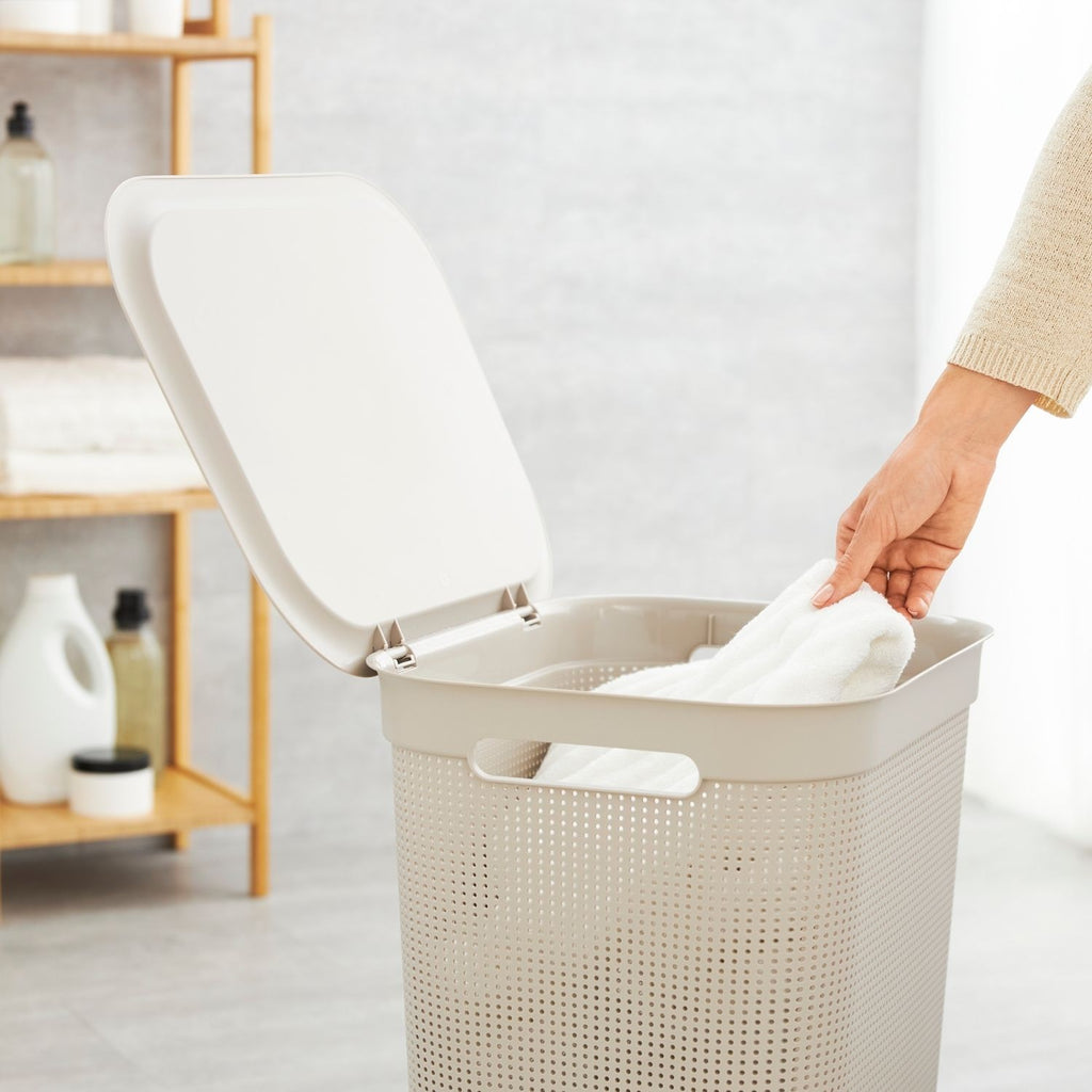 Rotho Brisen Laundry Hamper 50 L – Beige
