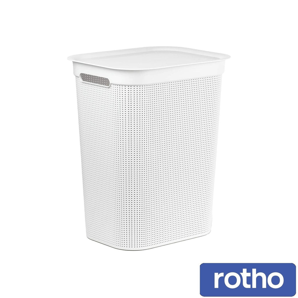 Rotho Brisen Laundry Hamper 50 L – White