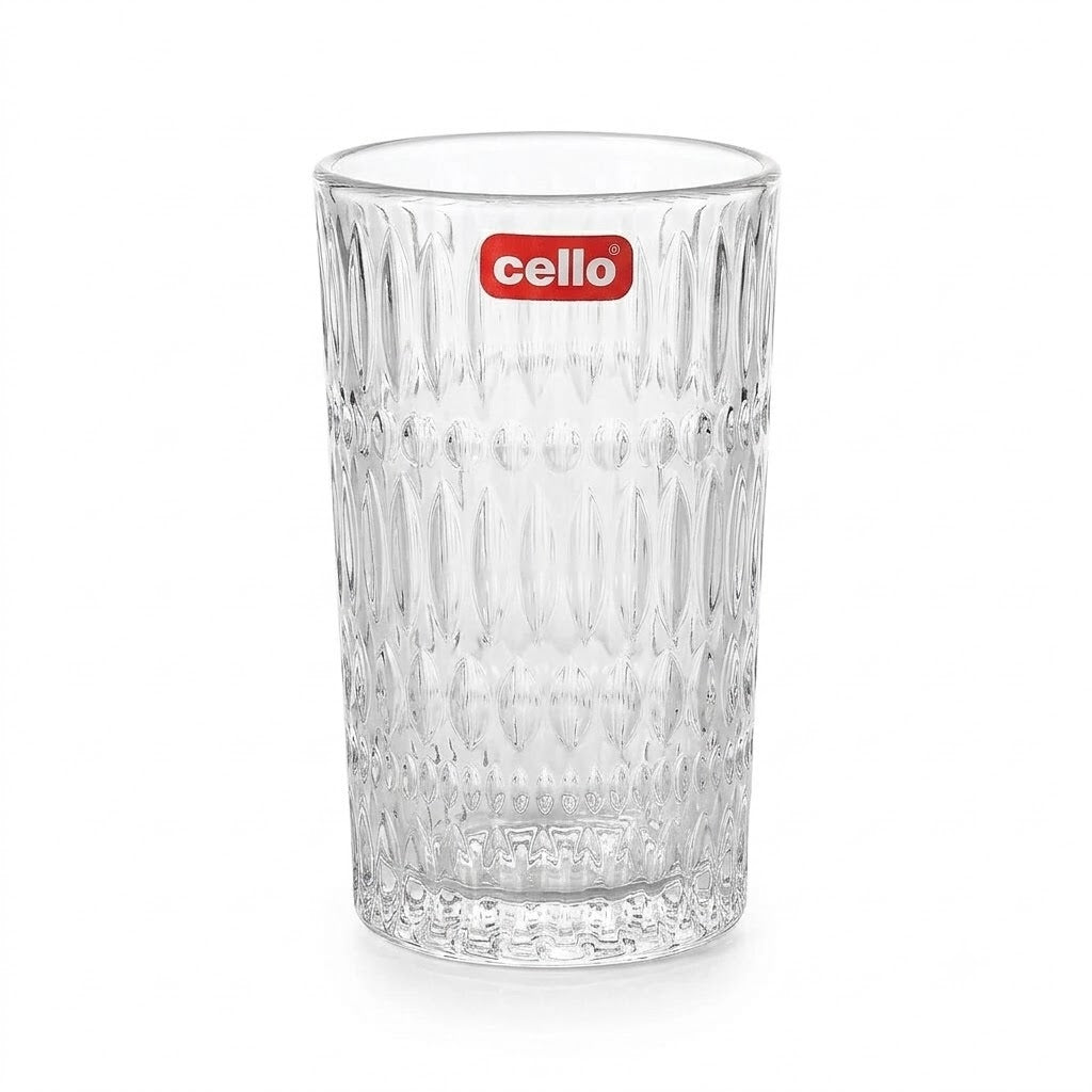 Cello Iris Glass Tumbler 275 ml – 6 PCS Set