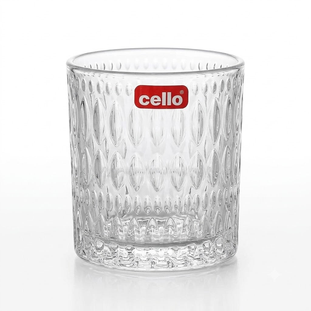 Cello Iris Glass Tumbler 215 ml – 6 PCS Set