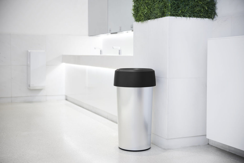 Rotho Iris Round Bin Silver 50 L