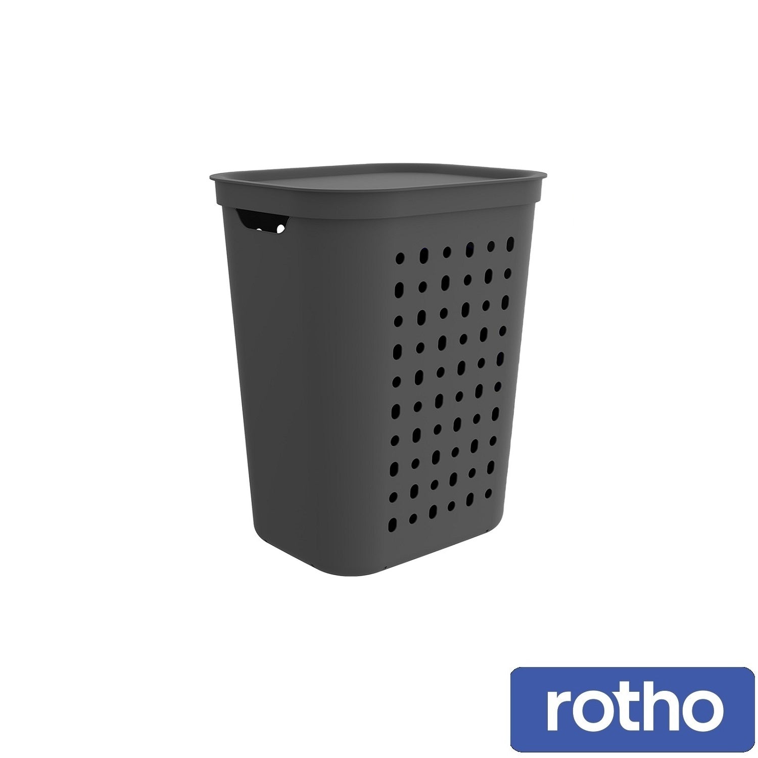 Rotho Jona Laundry Hamper 55 L – Grey