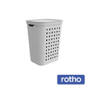 Rotho Jona Laundry Hamper 55 L – White