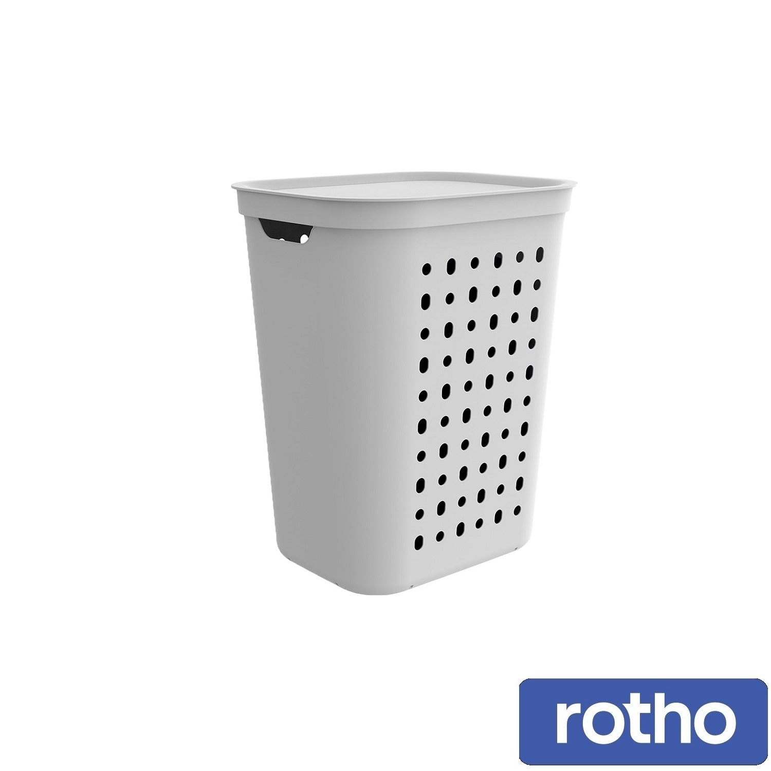 Rotho Jona Laundry Hamper 55 L – White