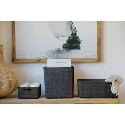 Curver Jute Large Basket – Grey