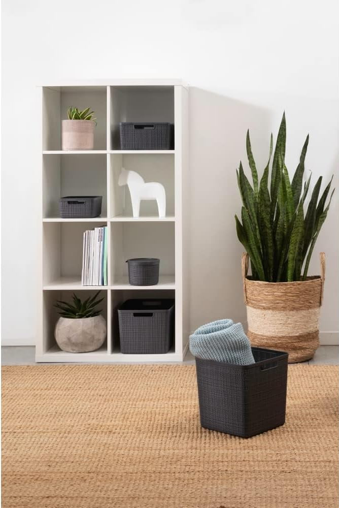 Curver Jute Large Basket – Grey
