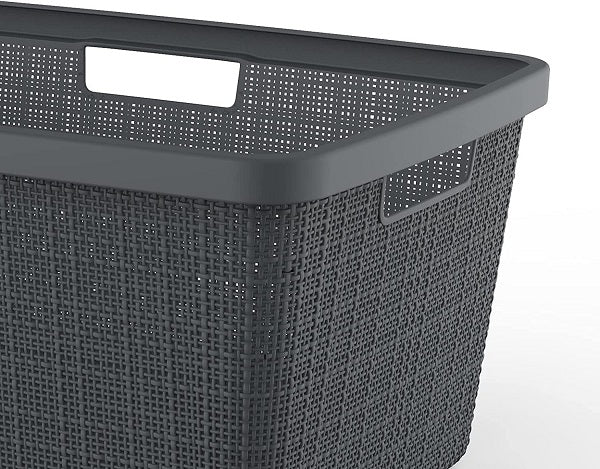 Curver Jute Laundry Basket 40 L – Grey