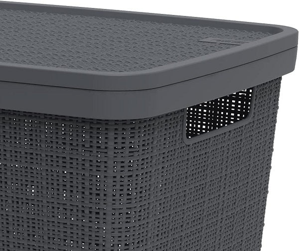 Curver Jute Laundry Hamper 58 L – Grey